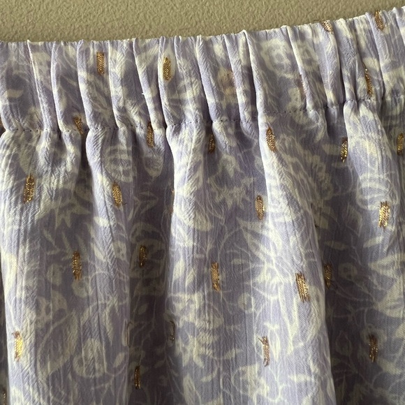 Express Light Purple & White Floral Print On-Off Shoulder Top - Picture 8 of 12